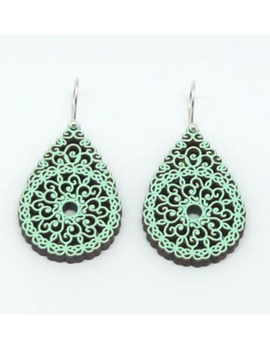 Wooden macramé design dangle hook...