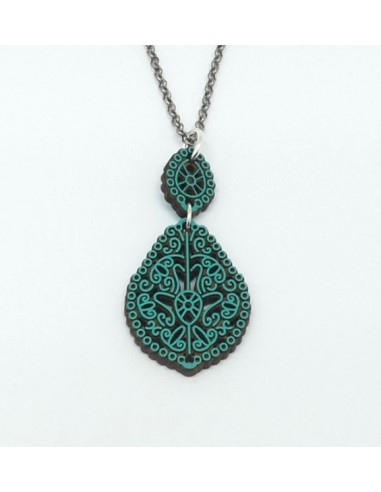 Wooden pendant necklace - The Lusos...
