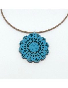 Wooden Portuguese design pendant necklace - The...
