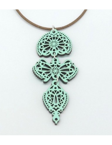 Wooden Santiago design pendant...