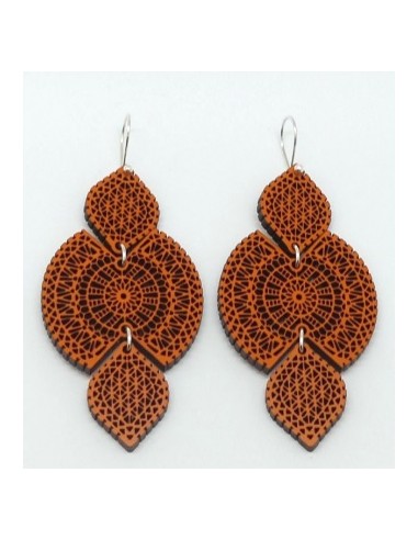 Wooden macramé design dangle hook...