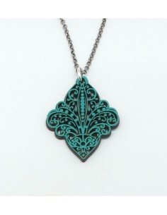 Wooden pendant necklace - The Lusos Collection