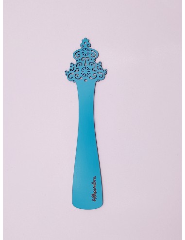 Wooden symmetrical design bookmark -...