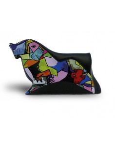 Black bull figurine with decal - Slim - NADAL