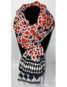 Mini cotton foulard - Granada Mosaic Design