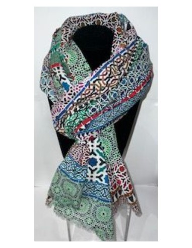 Mini cotton foulard - Granada Mosaic...