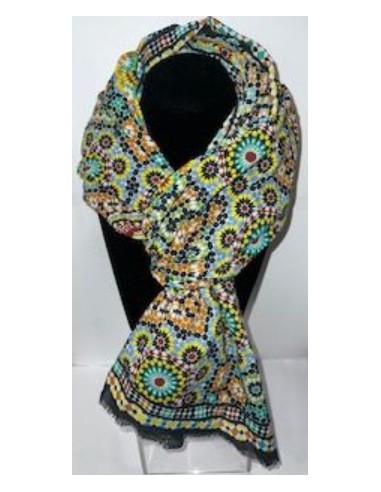 Mini cotton foulard - Granada Mosaic...