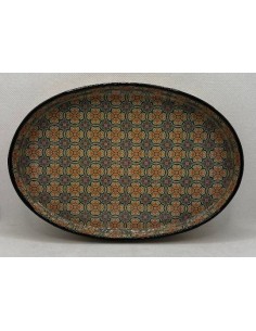 Oval Taracea design wooden tray T.3 - The Mosaics of the...