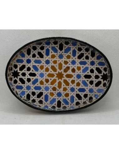 Oval Taracea design wooden tray T.1 -...