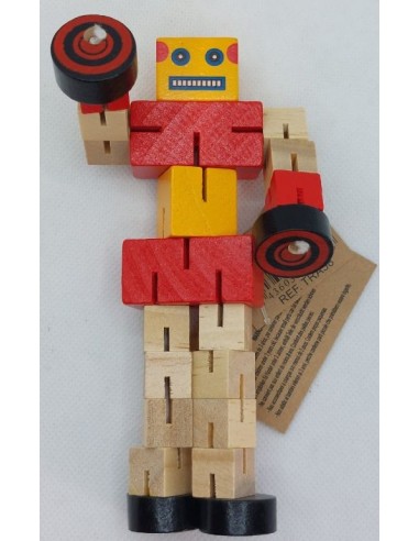 Robot transformable de madera