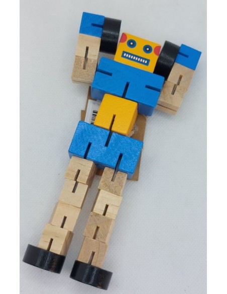 Robot transformable de madera