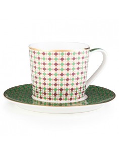 Porcelain cup and saucer set - The Opera Collection - 210ml