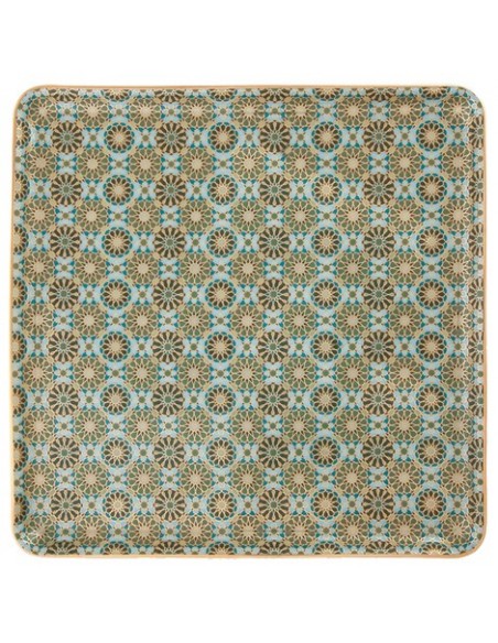 Porcelain square tray - The Andalusia Collection - 25x25cm