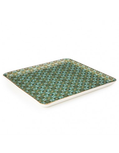 Porcelain square tray - The Andalusia...
