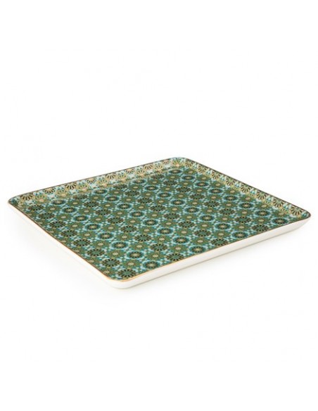 Porcelain square tray - The Andalusia Collection - 25x25cm