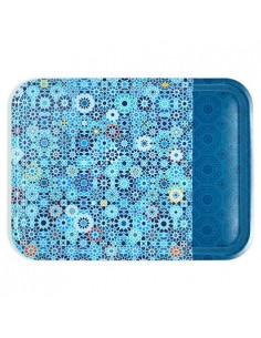 Wooden rectangular tray - The Moucharabieh Blue...