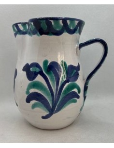 15cm Ceramic Jug - Blue and Green Fajalauza design