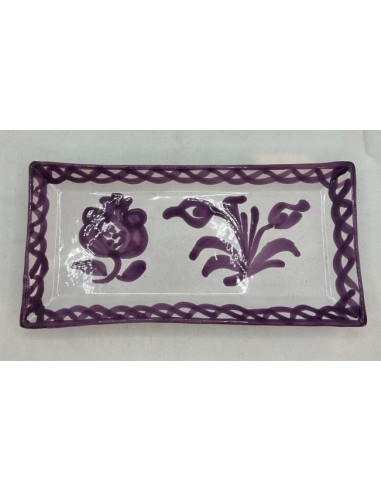 23.5X13.5cm Ceramic Tray - Purple...