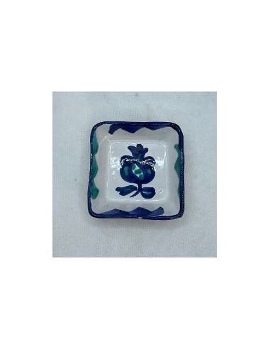 Small Ceramic square bowl - Blue and...