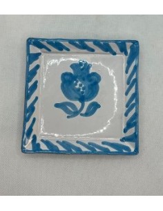 Plato llano cuadrado - Turquesa