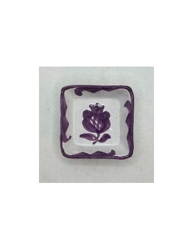 Small Ceramic square bowl - Purple...