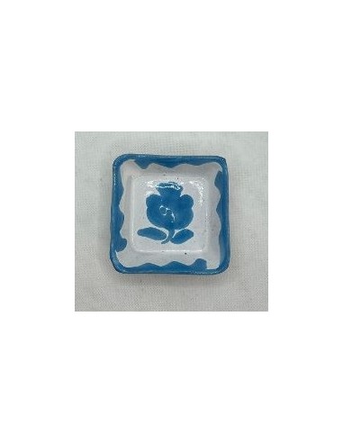 Small Ceramic square bowl - Turquoise...
