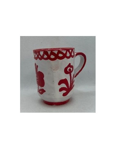 Ceramic mug with handle - Red...