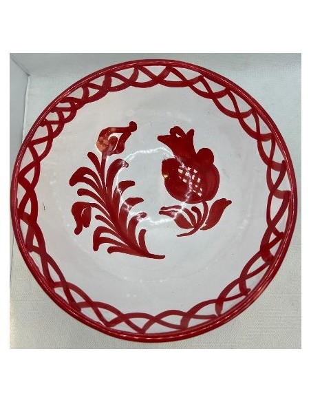 Large Ceramic salad bowl - Red Fajalauza design