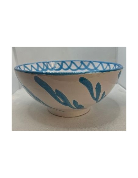 Large Ceramic salad bowl - Turquoise Fajalauza design