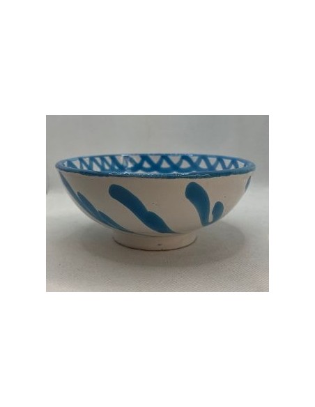 Medium Ceramic bowl - Turquoise Fajalauza design