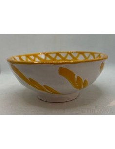 Medium Ceramic bowl - Yellow Fajalauza design 2
