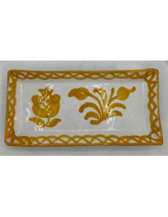 Bandeja rectangular - amarilla