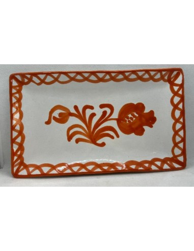 23.5X13.5cm Ceramic Tray - Orange...