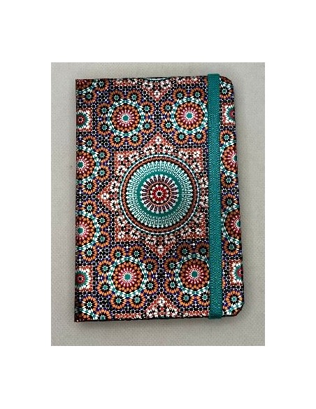 Libreta con relieve arabesco