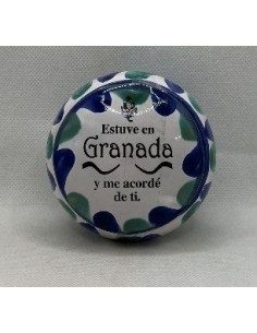 Ceramic Jewelry box - Blue and Green Fajalauza design