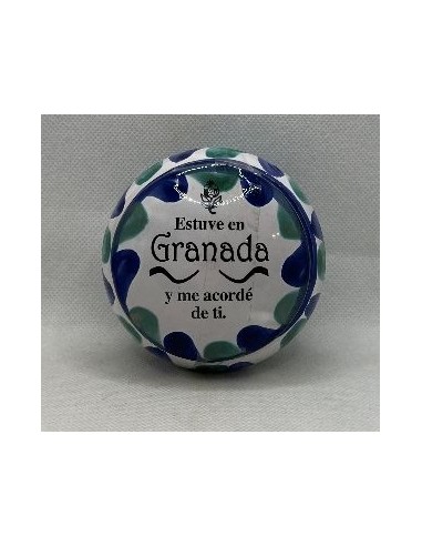 Ceramic Jewelry box - Blue and Green...