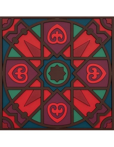 Silicone Coaster - Kaleá verde design...