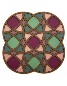 Silicone Coaster - Opera design - 17.5x17.5cm