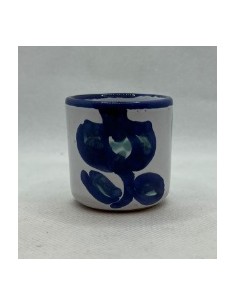 Ceramic shot glass - Blue and Green Fajalauza design