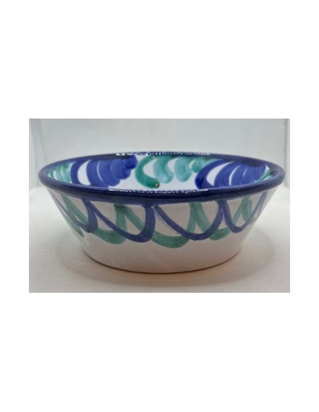 Small 20cm Ceramic Serving dish - Blue and Green Fajalauza design