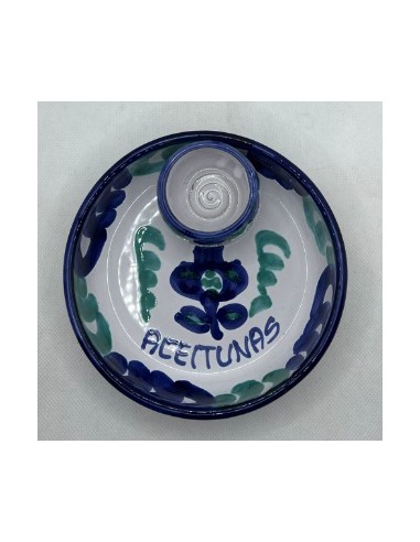 Ceramic Olive dish - Blue and Green...