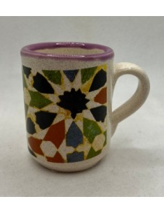 Ceramic espresso coffee cup - Mosaics of the Alhambra design