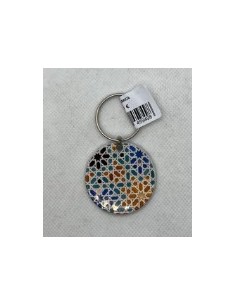Llavero de metal- Mosaico Alhambra