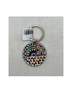 Llavero de metal- Mosaico Alhambra
