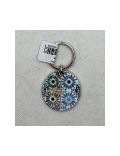 Llavero de metal- Mosaico Alhambra