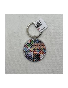 Llavero de cerámica- Mosaico Alhambra