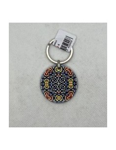 Llavero de cerámica- Mosaico Alhambra