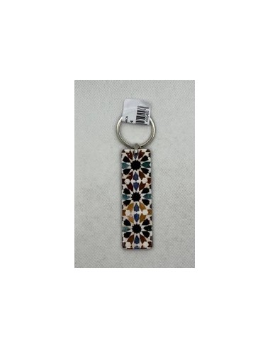 Llavero de cerámica- Mosaico Alhambra