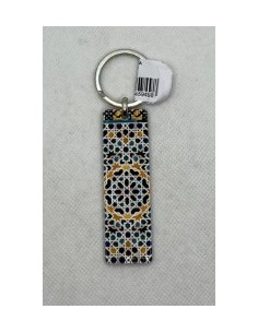 Llavero de cerámica- Mosaico Alhambra