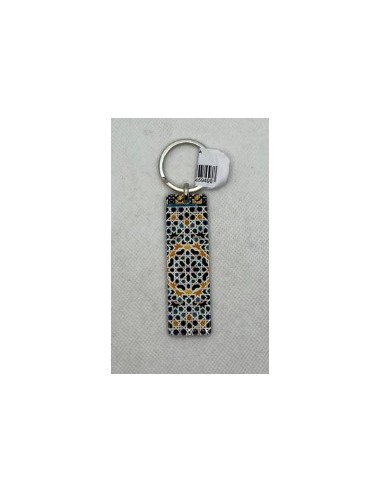 Llavero de cerámica- Mosaico Alhambra